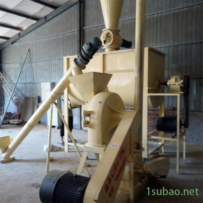 青岛膨化颗粒磨粉机 中药渣700超大型粉碎机防震 自动上料图4
