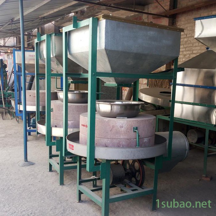 全自动石磨磨粉机 石磨榨油机 石磨香油机 邦耀500小型电动石磨机图7