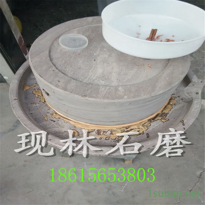 80红石电动香油石磨机芝麻酱石磨机花生酱电动石磨机组油磨面粉磨豆浆石磨图3