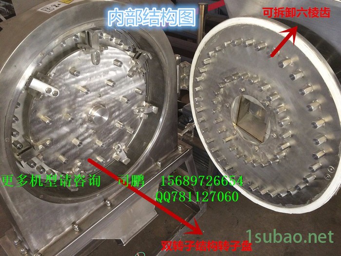 双佳FS系列粉碎机 湿糯米粉碎机，食品磨粉机图4