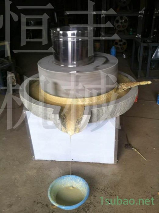 豆浆米浆石磨机 新型高效电动石磨机规格 广东肠粉石磨机图4