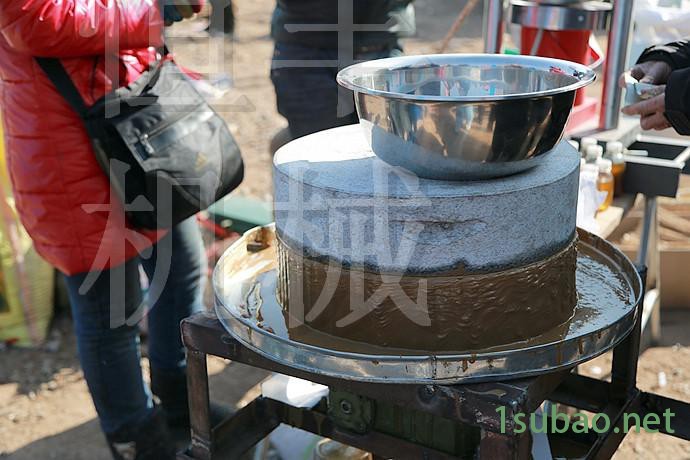 豆浆米浆石磨机 新型高效电动石磨机规格 广东肠粉石磨机图2