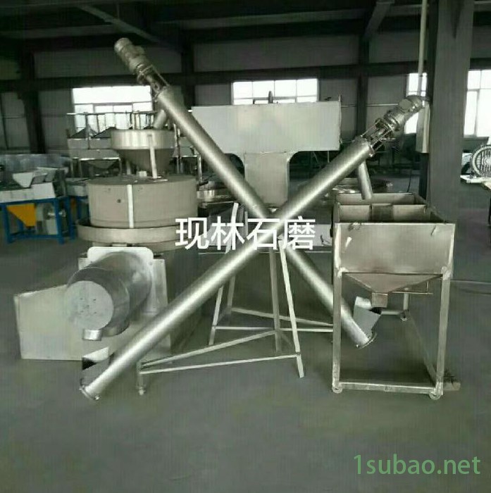 现林石磨 全自动风机双磨 蛟龙式面粉磨石磨机 小麦石磨面粉加工成套设备 黑龙江采购大型芝麻酱石磨机图6