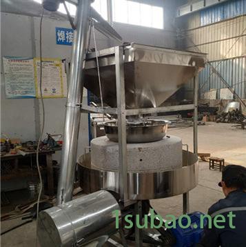 电动石磨芝麻酱机 白豆磨浆机 石磨豆腐机 邦耀500型石磨磨粉机图7