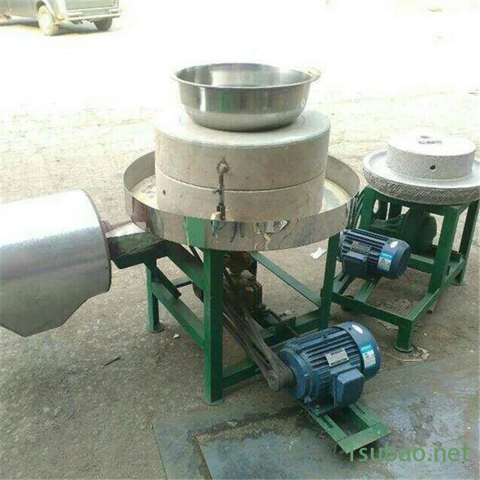 电动石磨芝麻酱机 白豆磨浆机 石磨豆腐机 邦耀500型石磨磨粉机图5