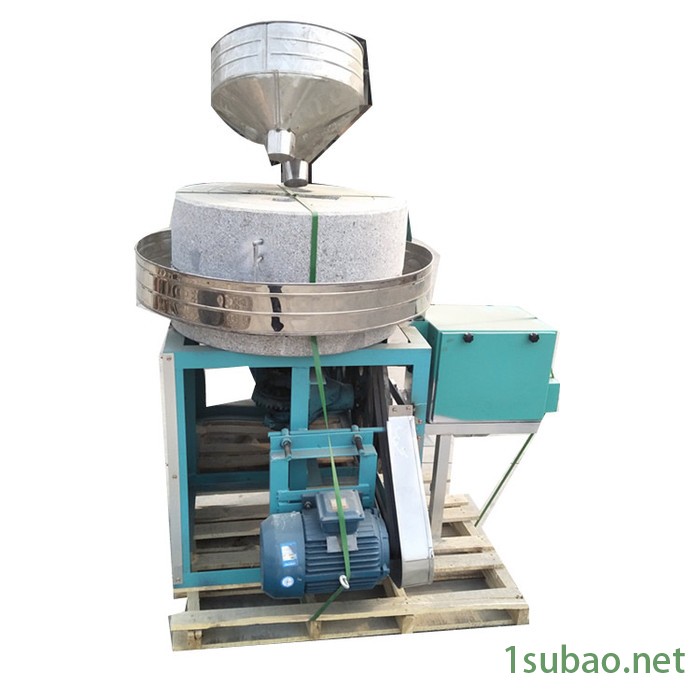 开原市面粉石磨 芝麻香油石磨机 米浆电动石磨 干鲜辣椒石碾机图2