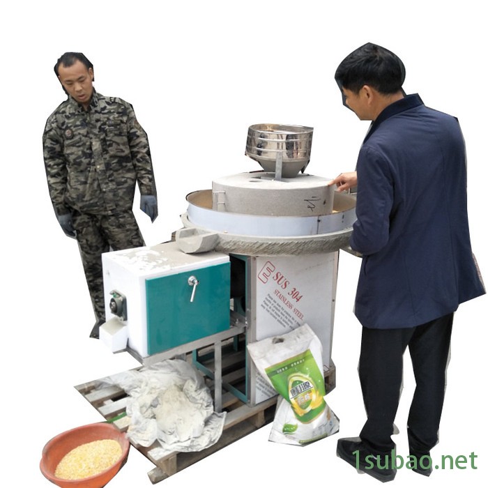 开原市面粉石磨 芝麻香油石磨机 米浆电动石磨 干鲜辣椒石碾机图8