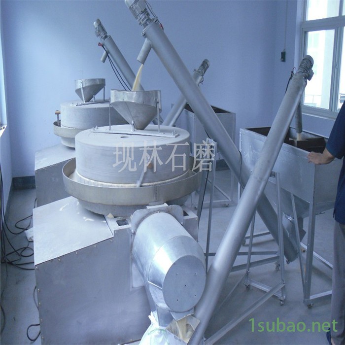 现林电动石磨 全自动风机石磨面粉机 电动石磨面粉机 五谷杂粮磨粉机图7