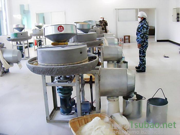 现林石磨 电动面粉石磨机 杂粮面粉石磨 玉米小麦高粱面粉石磨 低温低速研磨图7