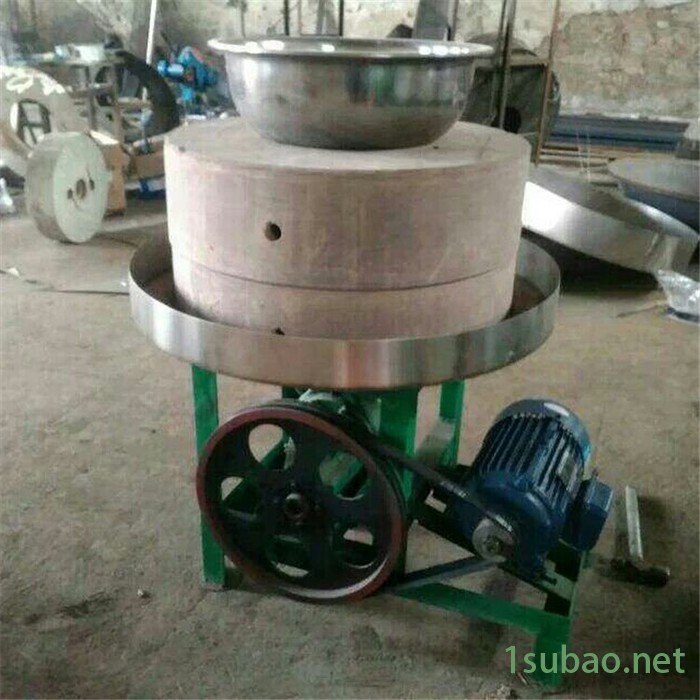 全自动石磨芝麻香油机 石磨豆浆机  石磨豆腐机 邦耀500型电动石磨面粉机 石磨机图6