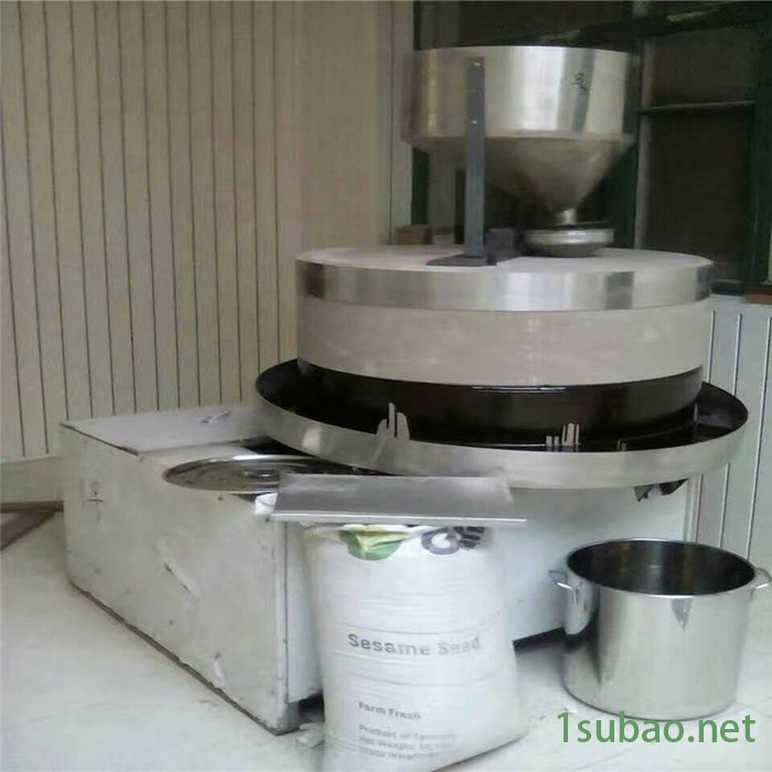 电动石磨机大型芝麻水洗机油坊用磨酱机商用电动石磨机 芝麻酱机 石磨花生酱香油机 电动石磨机大型米浆肠粉石磨机图7