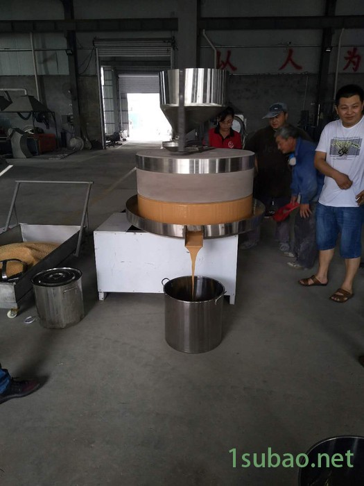 现林小磨香油麻汁电动石磨机 香油坊石磨 芝麻酱石磨 全自动石磨机 五谷杂粮面粉磨 豆浆石磨机图6