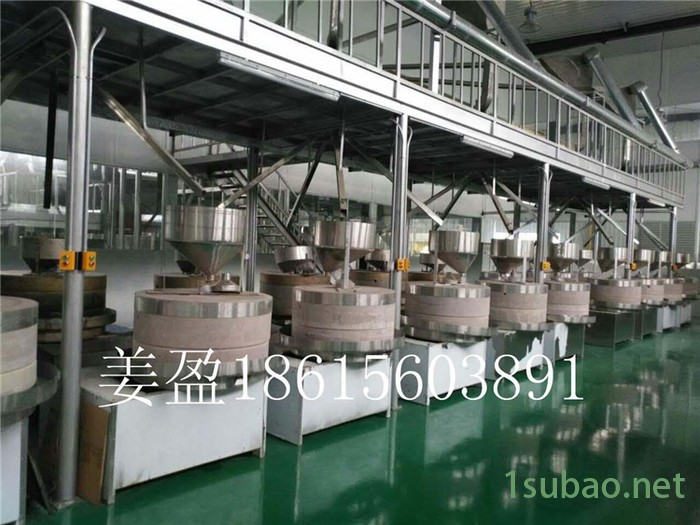 现林小磨香油麻汁电动石磨机 香油坊石磨 芝麻酱石磨 全自动石磨机 五谷杂粮面粉磨 豆浆石磨机图7
