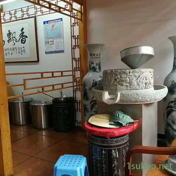 现林石磨电动豆浆石磨电动石磨机电动石磨豆浆机商用电动石磨肠粉机石磨豆腐机图4