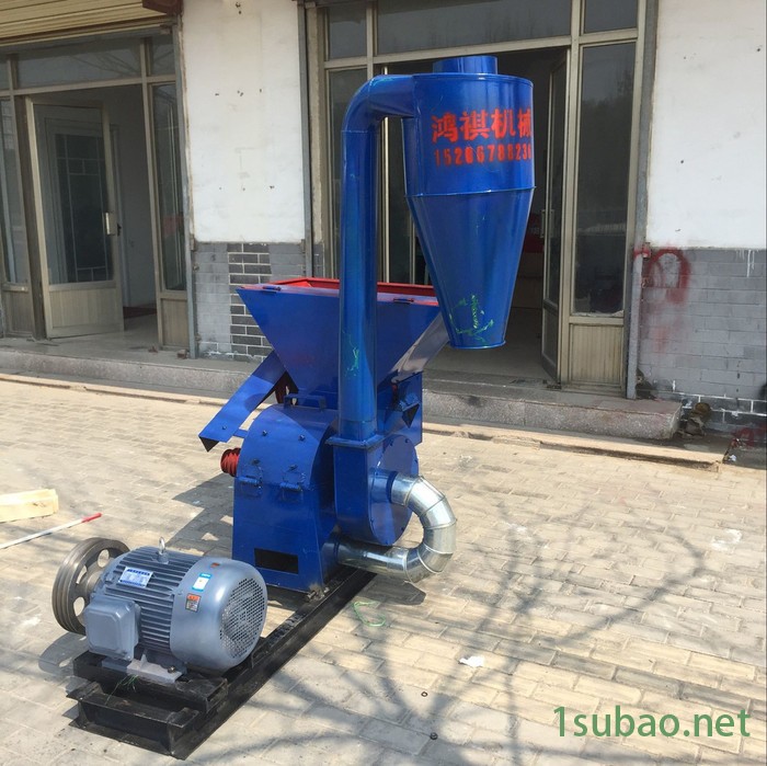秸秆草料粉碎机家用小型磨粉机自动进料粉碎机图4