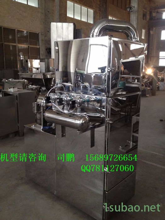 山东厂家供不锈钢孜然胡椒粉碎机 磨粉机 磨盘机 可配除尘型 下料快图4