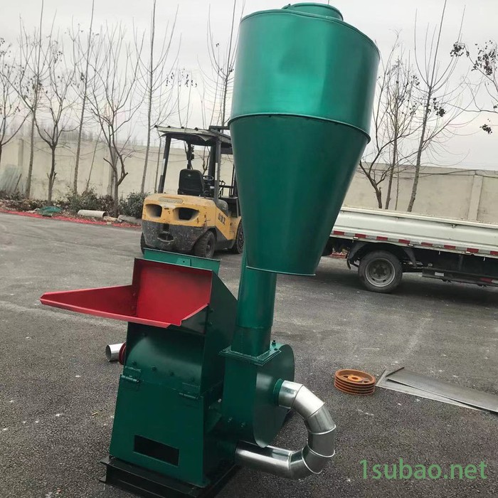 江西吉安 玉米秸秆粉碎机 多功能沙克龙除尘粉碎机 多功能饲料粉碎机图5