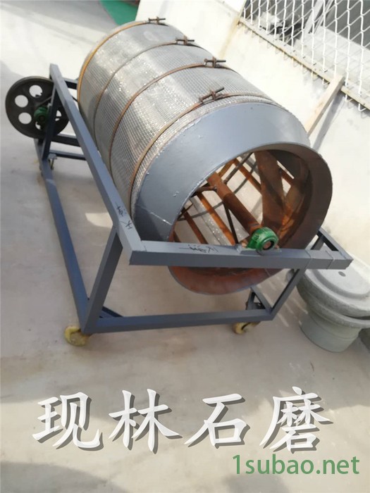 商用芝麻酱电动石磨机， 香油成套设备 电动石磨面粉机 豆腐豆浆石磨机 石磨香油芝麻酱机石磨香油机燃气图7