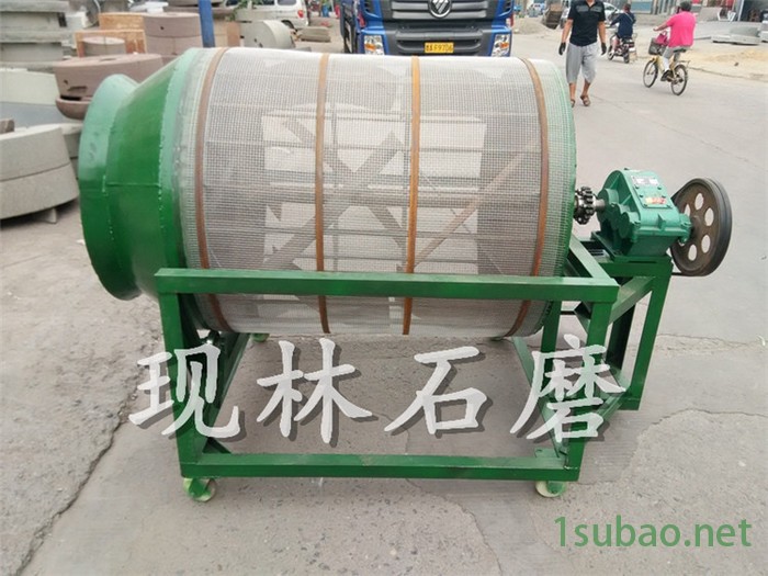 商用芝麻酱电动石磨机， 香油成套设备 电动石磨面粉机 豆腐豆浆石磨机 石磨香油芝麻酱机石磨香油机燃气图5