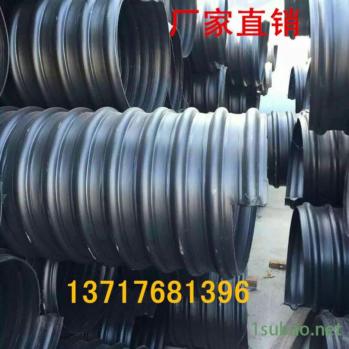 厂家生产hdpe给水管 黑色聚乙烯给.排水管 热熔连接 免费提供热熔机 hdpe双壁波纹管 钢带管 耐腐蚀图2
