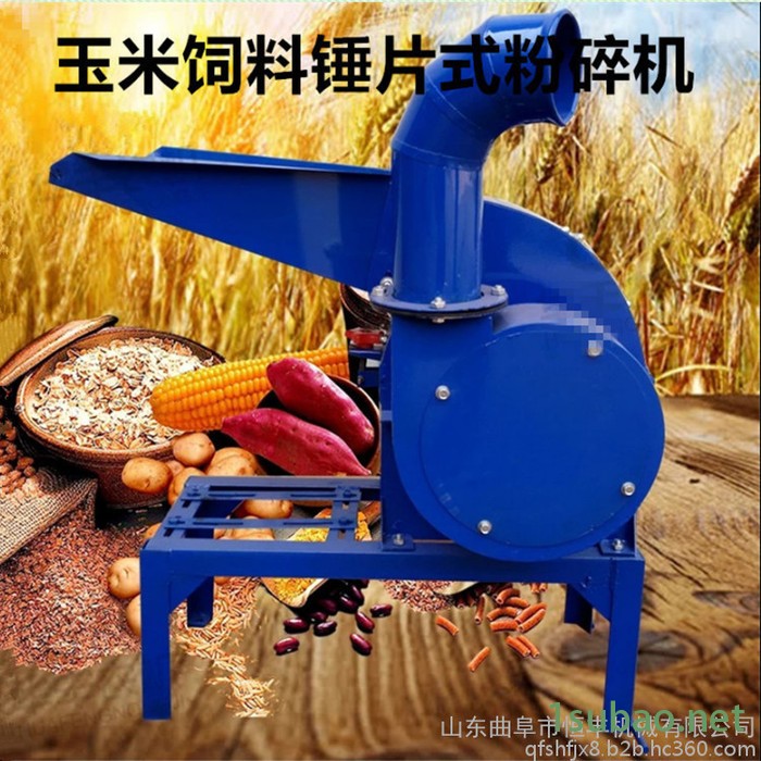 锤片式饲料粉碎机 自动进料牛饲料粉碎机 多功能饲料粉碎机 恒丰机械供应图6