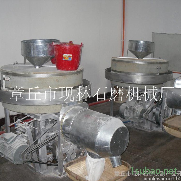 现林石磨流水线机组面粉石磨机粮食加工设备图5
