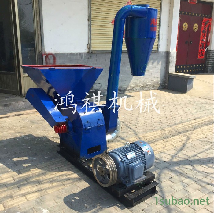 秸秆饲料粉碎机 养殖设备铡草粉碎机 自吸式中药粉碎磨粉机图4