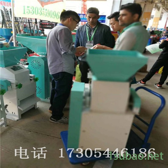 玉米一体碴子机可抛光  多功能脱皮制糁磨粉一体机  小型打糁磨面一体机图2