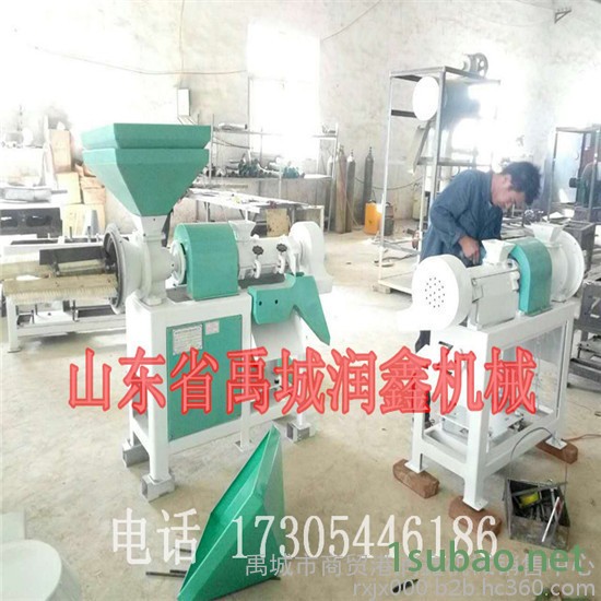玉米一体碴子机可抛光  多功能脱皮制糁磨粉一体机  小型打糁磨面一体机图4