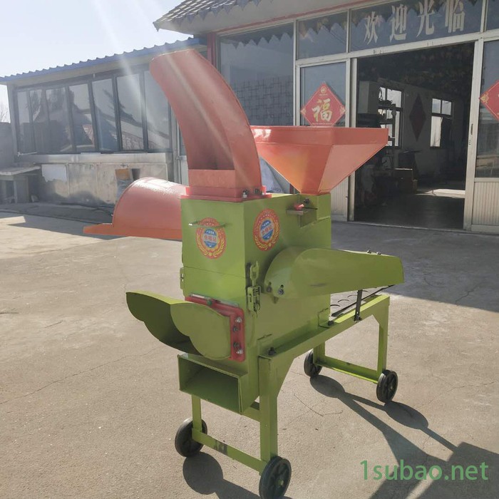 青贮铡草机 高效秸秆粉碎机  多功能稻草饲料锤片式铡草机P图2