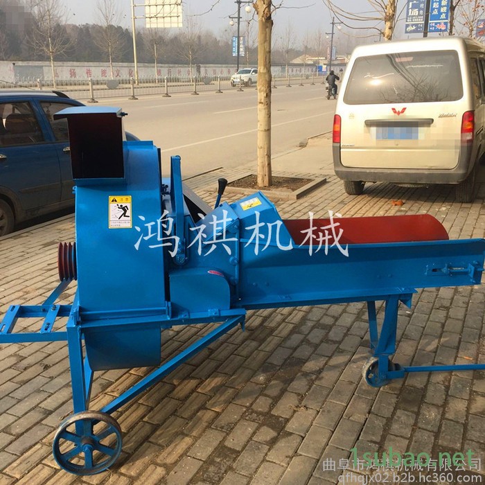 青贮铡草机 高效秸秆粉碎机  多功能稻草饲料锤片式铡草机P图4