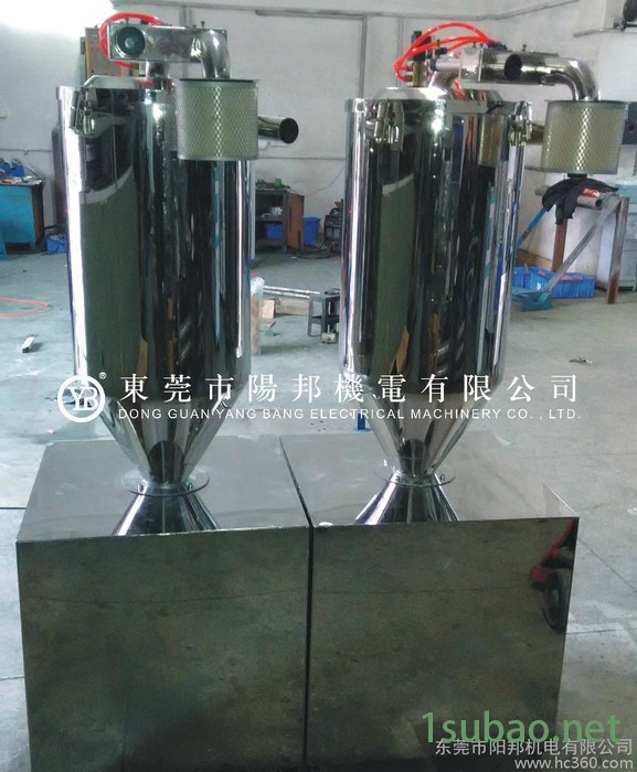 供应全不锈钢旋风集尘器 中央供料系统除粉机 加装脚轮方便移动 加送料斗车图2