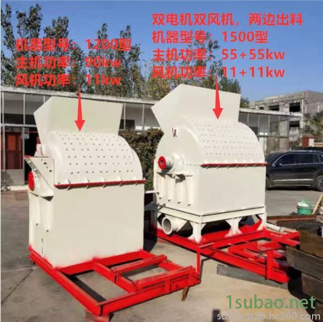 800多功能木材粉碎机 做生物质颗粒用打粉机 木头各种物料粉碎机图7