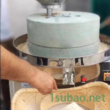 新品sd16-50杂粮石磨磨粉机天然青石磨盘电动石磨面粉研磨机 石磨面粉机械图2
