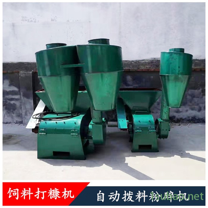 云南德宏 新自动进料粉碎机 多功能饲料粉碎铡草机 大型秸秆粉碎机价格图3