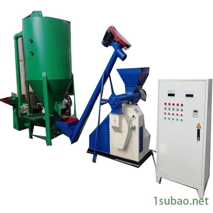 鸡饲料粉碎搅拌颗粒机 多功能 混合饲料机 秸秆粉碎制粒机 饲料机图7