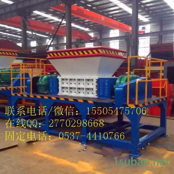 多功能木材垃圾粉碎机 金属撕碎机 废旧橡胶轮胎双轴破碎机图6