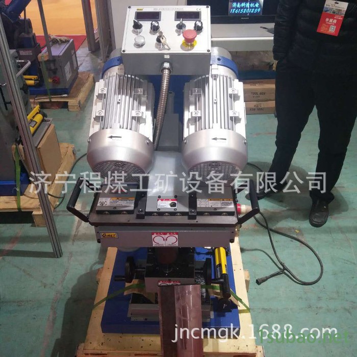 钢管倒角机双电机钢管磨口机便携式DMM-2046自动铣边机坡价格图2