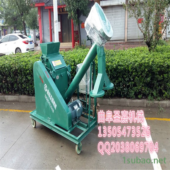 多功能大曲粉碎机报价 圣嘉自动进料粉碎机 粮食粉碎机现货供应图4