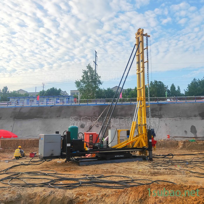 步履式液压长螺旋钻孔机 抗浮锚杆支护钻机 15米油缸加压长螺旋图4