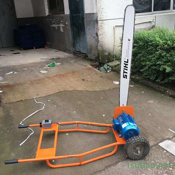中旺三项原木切割机 方木切割加工圆木推台锯 原木材料切割机图5