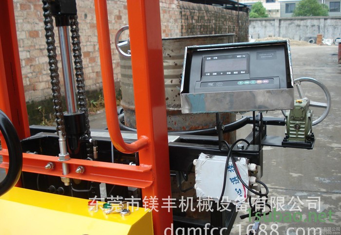 带电子秤电动手翻油桶倾倒机 称重式电动升降手动翻转油桶车图3