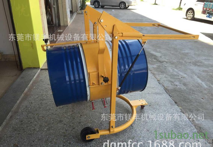 油桶倒料车 机械式油桶翻转车 油桶手推搬运车图3