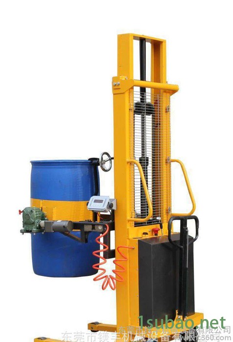 电动可倾式油桶装卸车 电子秤电动油桶倾倒机  多功能油桶翻转车图3