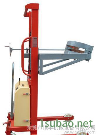 定做电子秤称重油桶倒料车，抱箍式电动油桶翻转装卸车图3