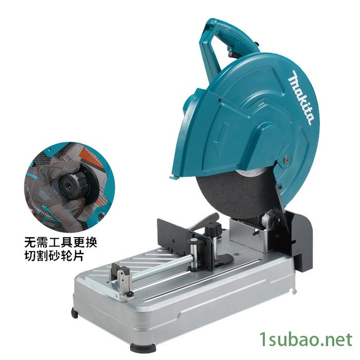 makita牧田切割机 LW1400砂轮切断锯 钢材角铁多功能高速型材切割机 砂轮切断锯 钢材角铁多功能高速型材切割机图6