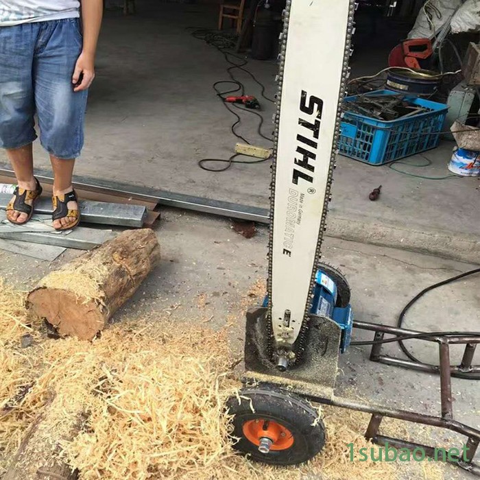 厂家**程煤三项原木切割机精密木工锯木机装修铝材切割机图2
