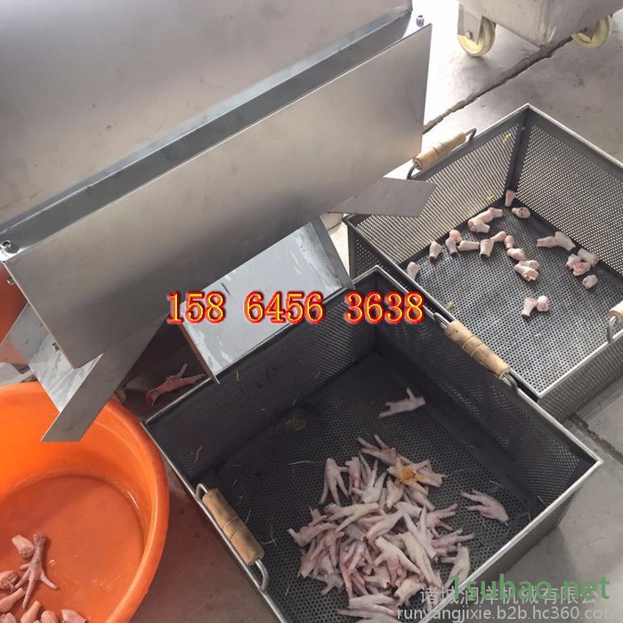 鸡鸭鹅脚掌分割机 鸡爪切割机 鸡脚分切机厂家图7