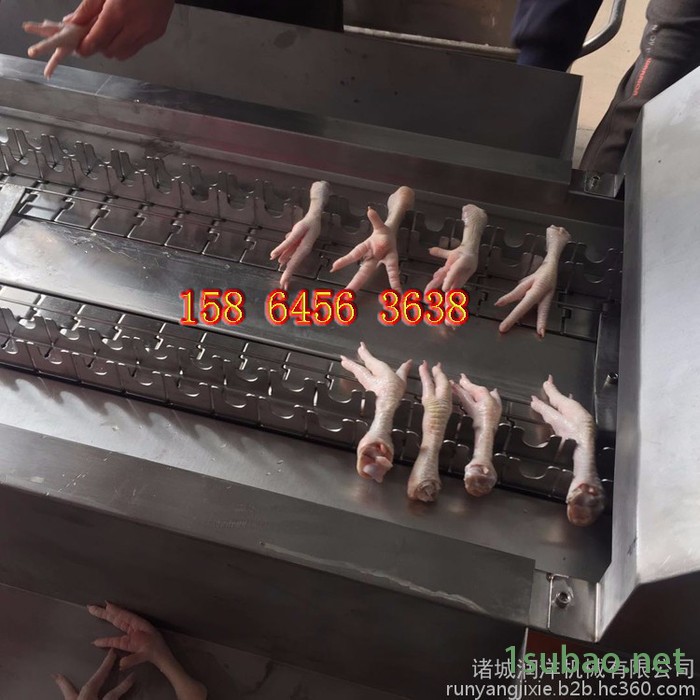 鸡鸭鹅脚掌分割机 鸡爪切割机 鸡脚分切机厂家图6