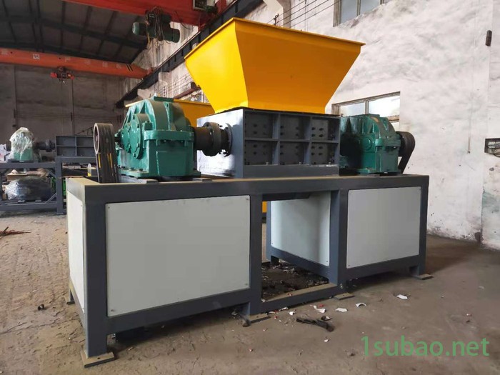 泸马800型 双轴编织袋撕碎机加料再生破碎机  粉碎机双轴编织袋撕碎机 多功能破碎机厂家撕碎机图5